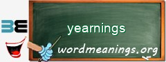 WordMeaning blackboard for yearnings